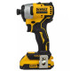 Шурупокрут акумуляторний ударний безщітковий DeWalt з АКБ та ЗП DCF809D2T
