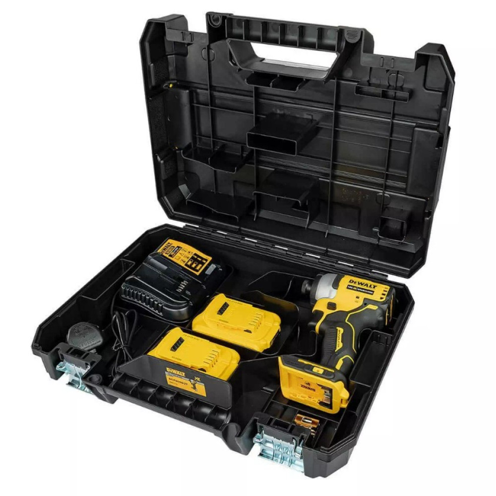 Шурупокрут акумуляторний ударний безщітковий DeWalt з АКБ та ЗП DCF809D2T