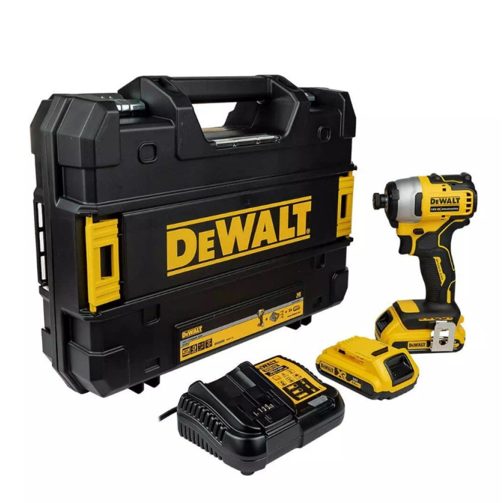 Шурупокрут акумуляторний ударний безщітковий DeWalt з АКБ та ЗП DCF809D2T