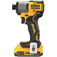 Шурупокрут акумуляторний ударний безщітковий DeWalt з АКБ та ЗП DCF840D2T