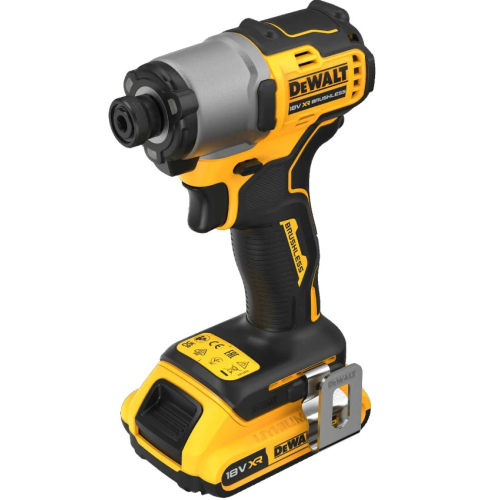 Шурупокрут акумуляторний ударний безщітковий DeWalt з АКБ та ЗП DCF840D2T
