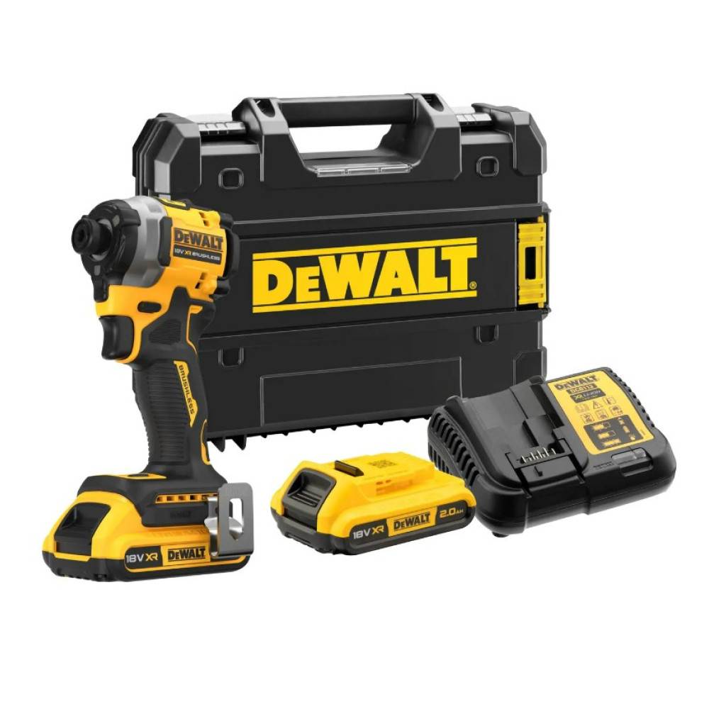 Шурупокрут акумуляторний ударний безщітковий DeWalt з АКБ та ЗП DCF850D2T