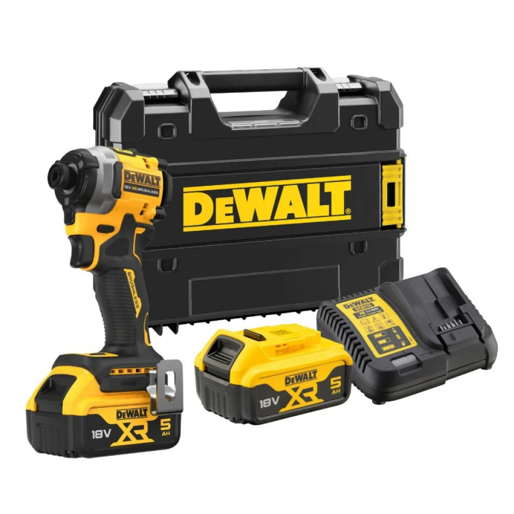 Шуруповерт аккумуляторный ударный бесщеточный DeWalt с АКБ и ЗУ DCF850P2T