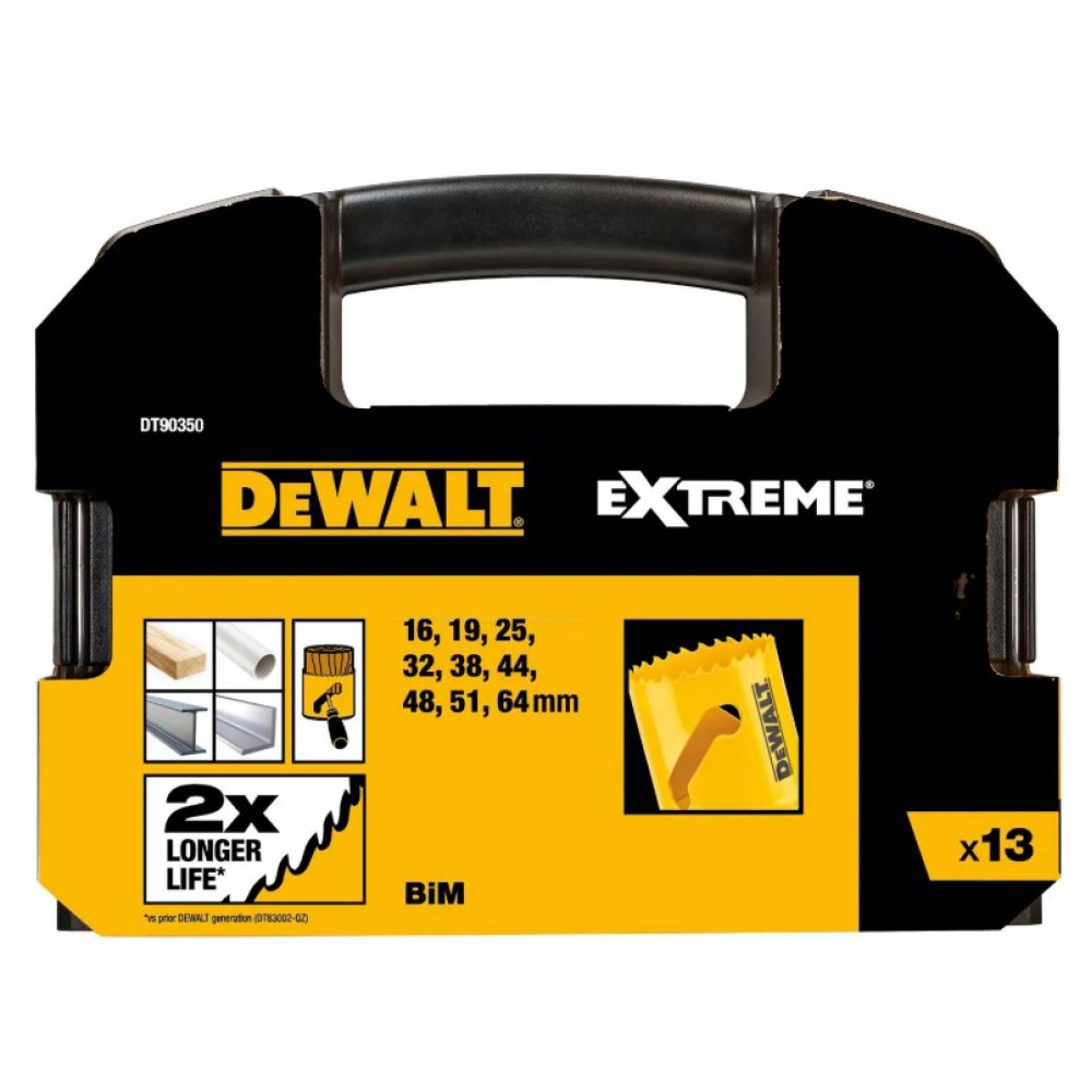 Набір коронок-ціфенборів DeWALT 9 шт DT90350