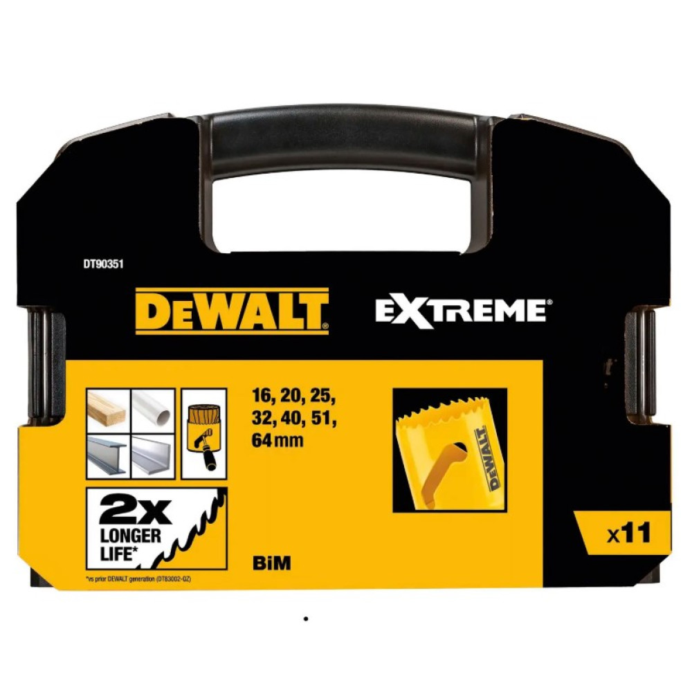 Набір коронок-ціфенборів DeWALT 7 шт DT90351