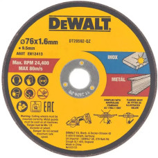 Набор отрезных кругов DeWALT 76х1,6х9,5 мм 3 шт (DT20592)