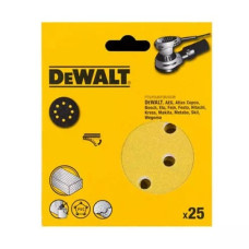 Шлифовальный круг самоклеющийся DeWalt 125 мм зерно 240, 25 шт (DT3117XM)