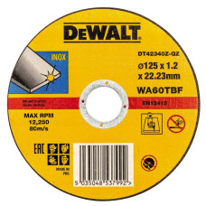 Круг отрезной DeWALT INOX 125х1.2х22.23 мм (DT42340Z)