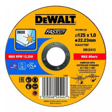 Круг отрезной DeWALT INOX FASTCUT 125х1х22.23 мм (DT43902)