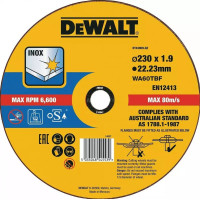 Круг отрезной DeWALT INOX 230х1.9х22.23 мм (DT43909)