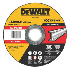Круг шлифовальный DeWALT EXTREME 230х6.0х22.23 мм (DT43919)