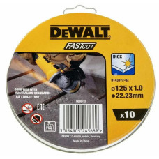 Набор отрезных кругов DeWALT HIGH PERFORMANCE 125x1.0x22,23 мм 10 шт (DT43972)