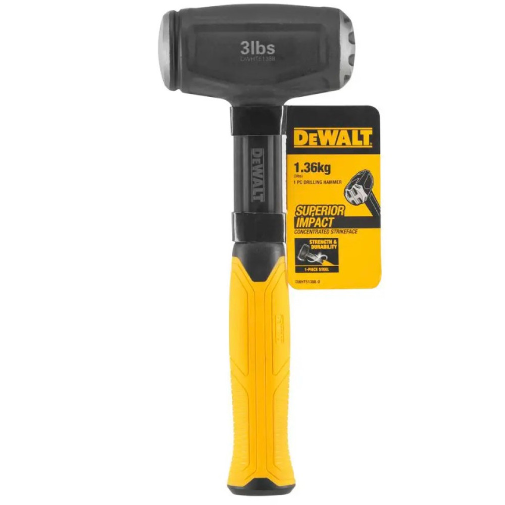 Мини-кувалда DeWALT с весом головки 1361 г (DWHT51388-0)