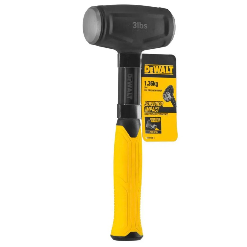 Мини-кувалда DeWALT с весом головки 1361 г (DWHT51388-0)