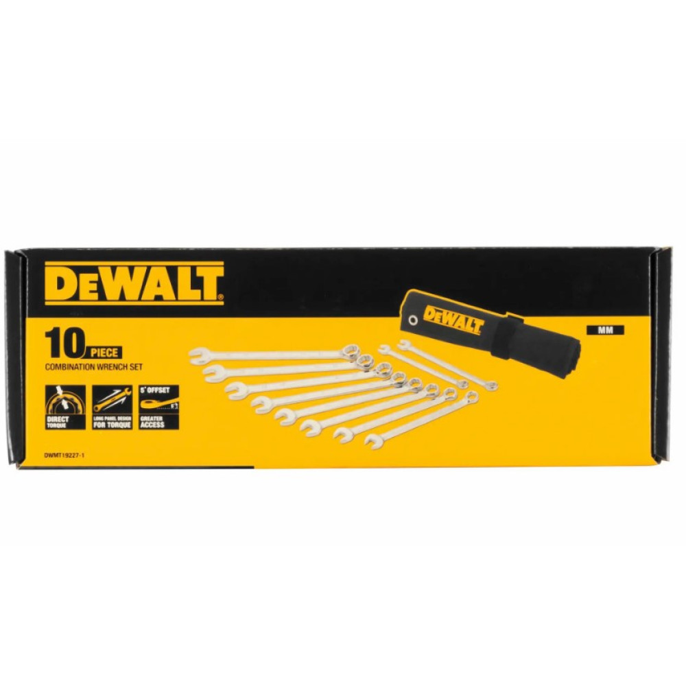Набір ключів комбінованих DeWalt 10 шт (DWMT19227-1)