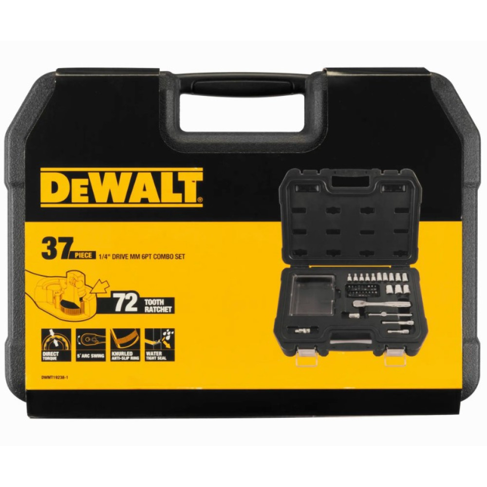 Набор головок и бит DeWalt 1/4 37 предметов (DWMT19238-1)