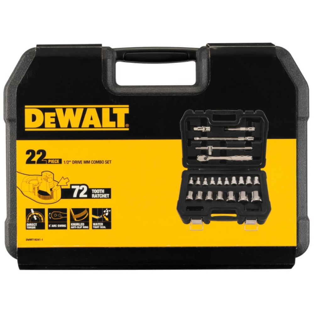 Набор головок DeWalt 1/2 22 предмета (DWMT19241-1)