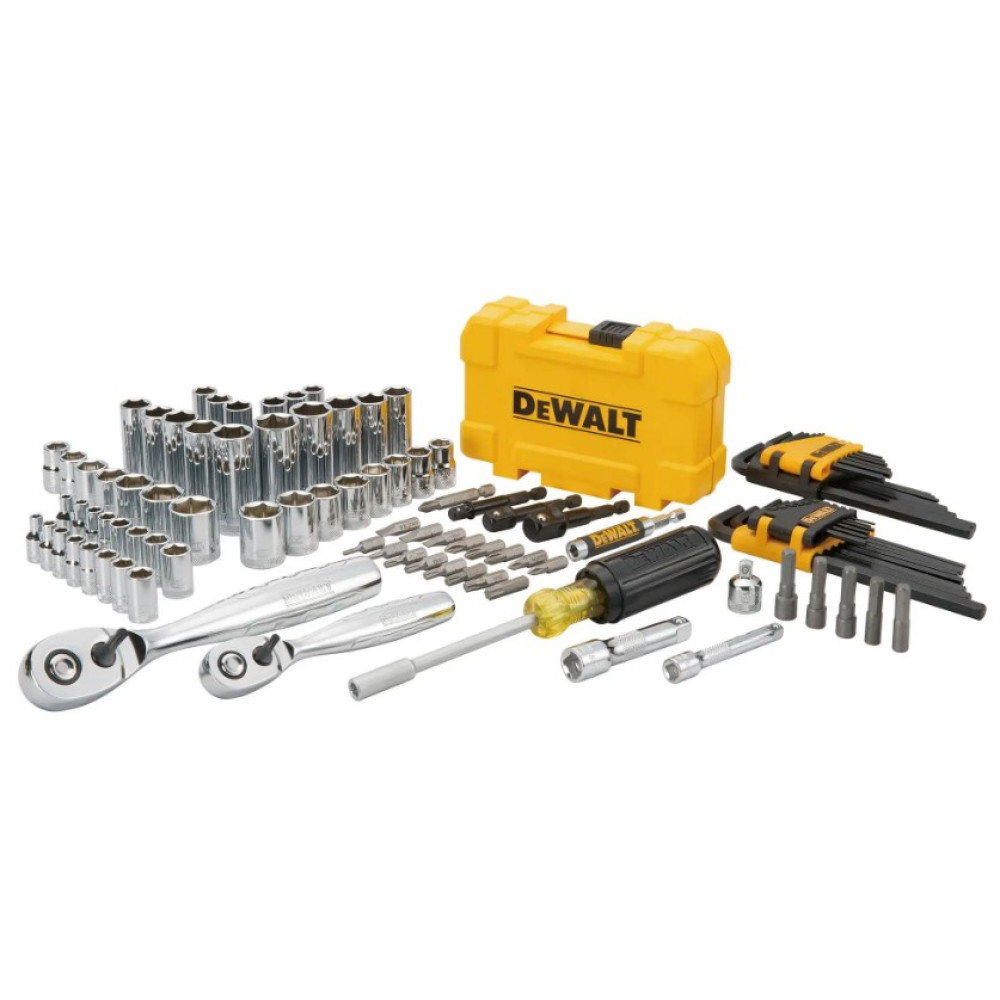 Набір головок, біт, шестигранних ключів DeWalt 1/4 та 3/8 108 предметів (DWMT73801-1)