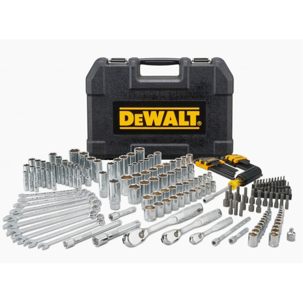 Набор головок, бит, шестигранных и накидных ключей DeWalt 1/4 3/8 1/2 205 предметов (DWMT81534-1)
