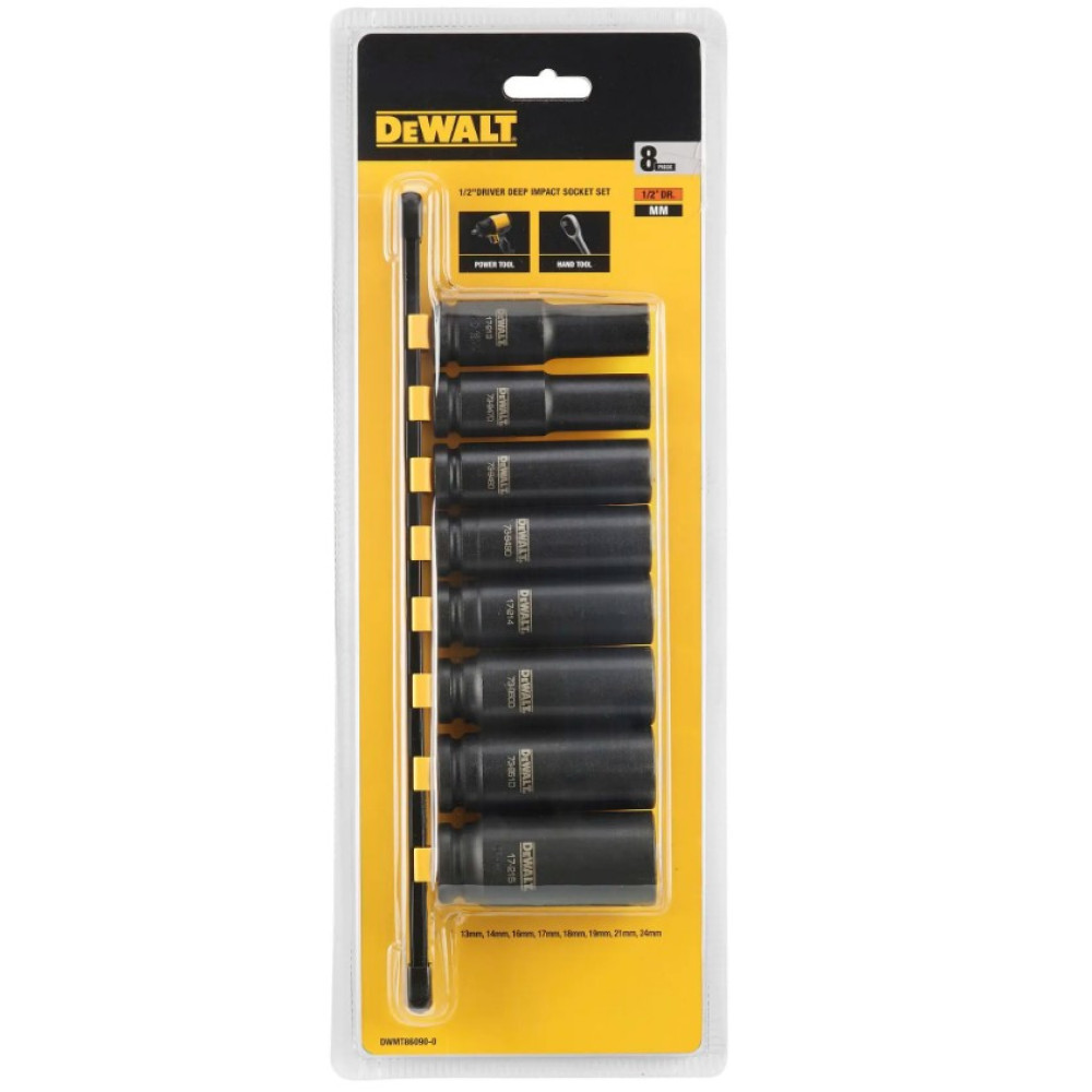Набір головок DeWalt 1/2 8 предметів (DWMT86090-0)