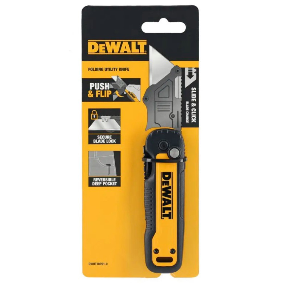 Ніж складаний DeWalt з фіксованим лезом для оздоблювальних робіт (DWHT10991-0)