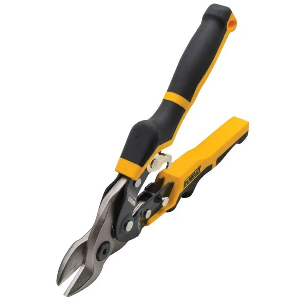 Ножницы по металлу DeWalt ERGO Aviation длиной 235 мм, прямые с короткими губками (DWHT14694-0)