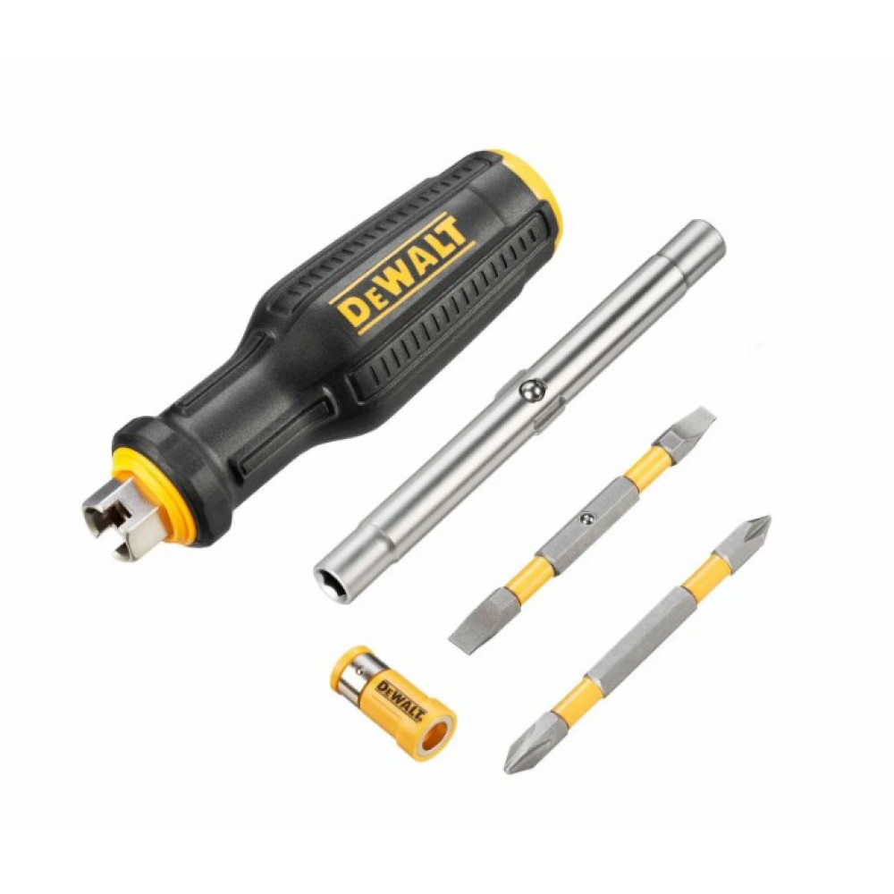 Викрутка – набір DeWALT FULL FIT 6 Way із двома змінними бітами (DWHT66569-0)