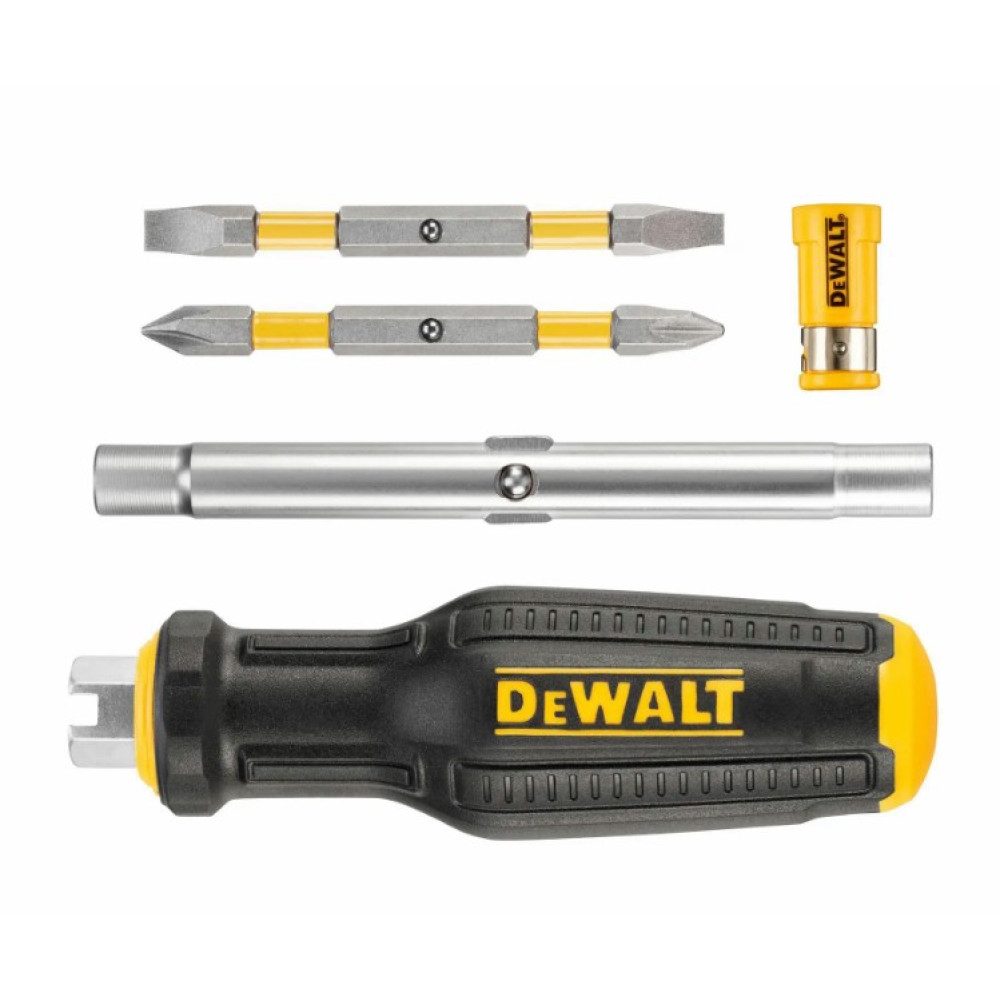 Викрутка – набір DeWALT FULL FIT 6 Way із двома змінними бітами (DWHT66569-0)
