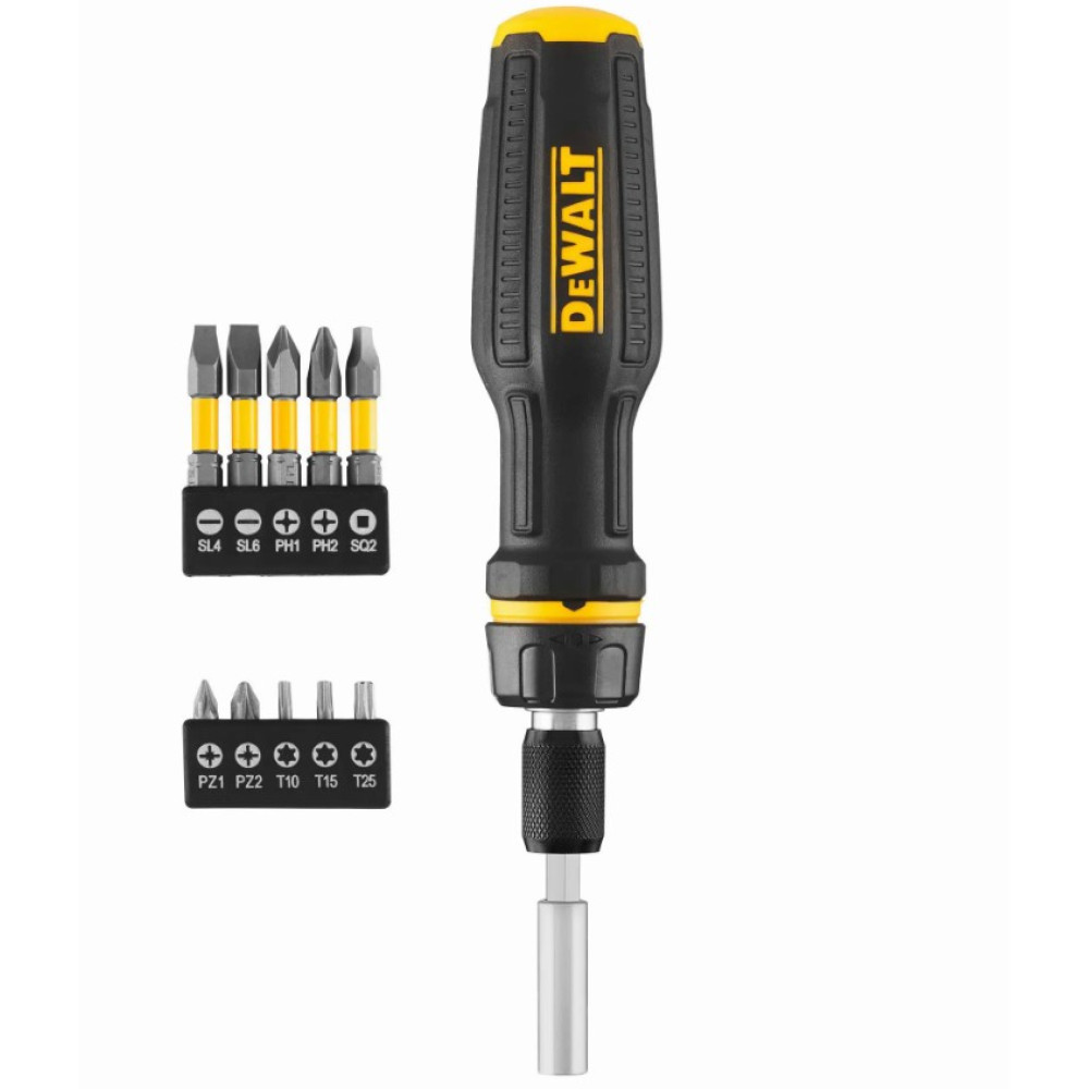 Викрутка – набір DeWALT FULL FIT Telescoping зі змінними бітами 10 біт (DWHT68001-0)