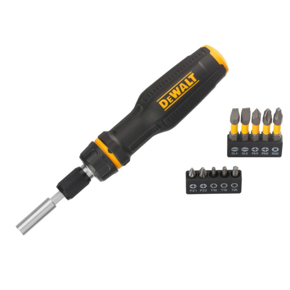 Викрутка – набір DeWALT FULL FIT Telescoping зі змінними бітами 10 біт (DWHT68001-0)