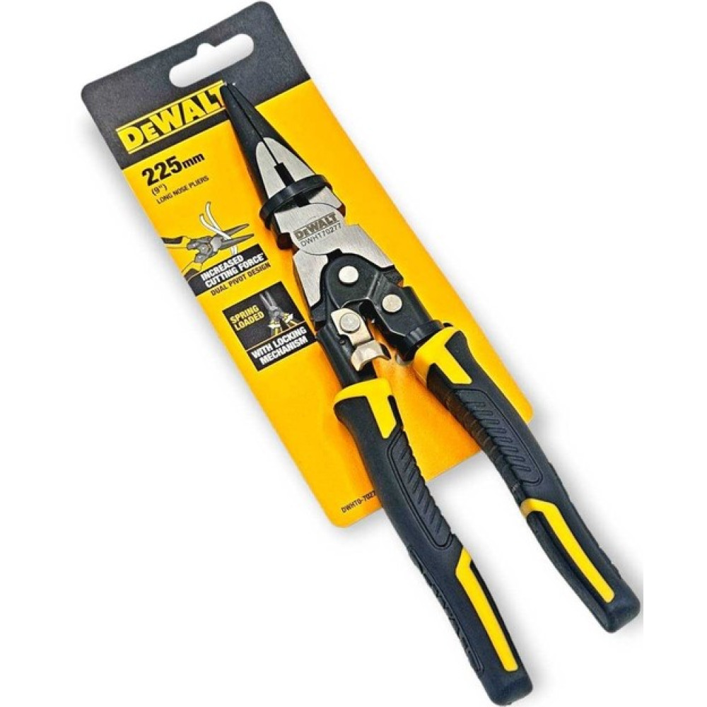 Плоскогубці подовжені DeWALT Compound Action комбіновані завдовжки 225 мм (DWHT0-70277)