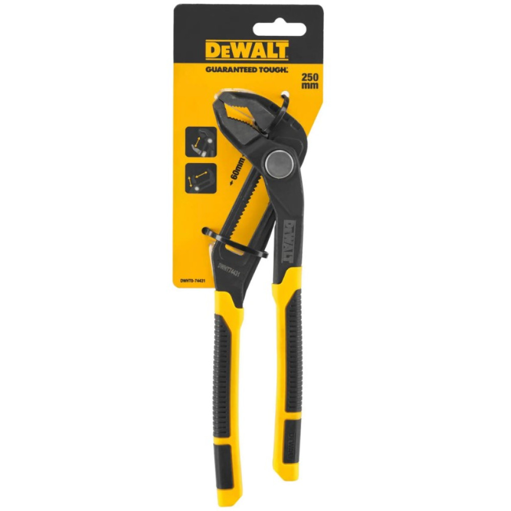 Пассатижи переставные DeWALT сантехнические длиной 250 мм (DWHT0-74431)