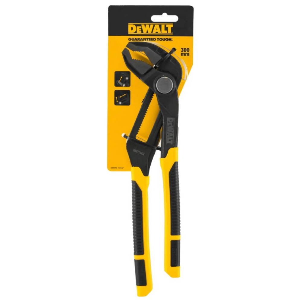 Пассатижи переставные DeWALT сантехнические длиной 300 мм (DWHT0-74432)