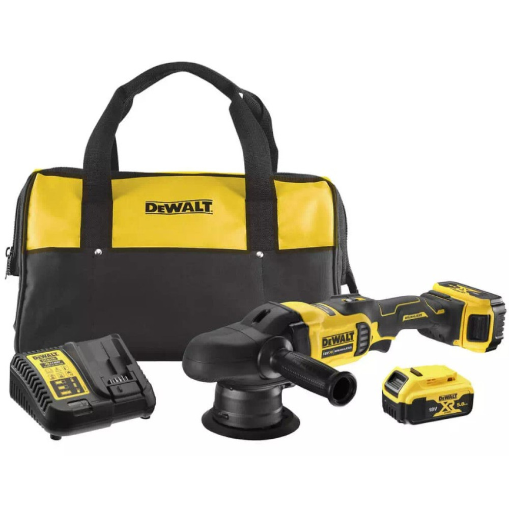 Полировальная машина аккумуляторная DeWalt с АКБ и ЗУ DCM848P2