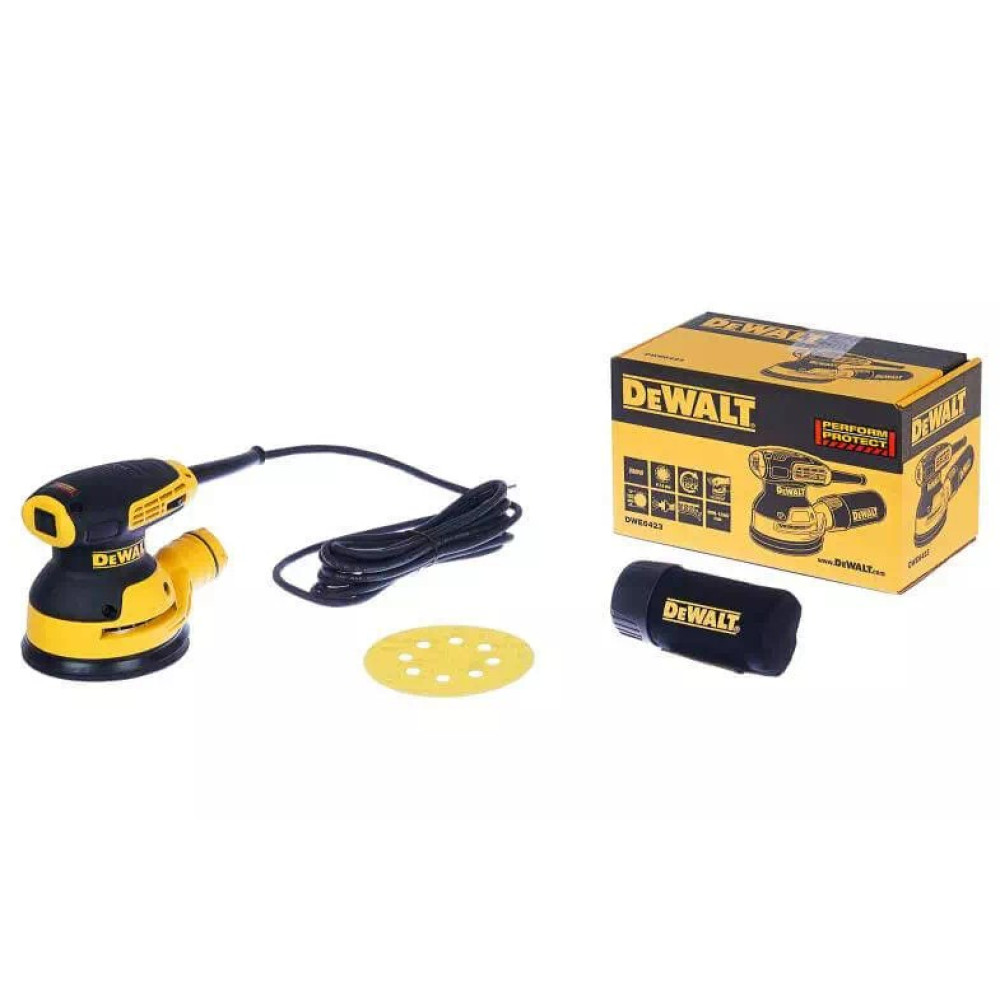 Шліфмашина ексцентрикова мережева DeWalt DWE6423