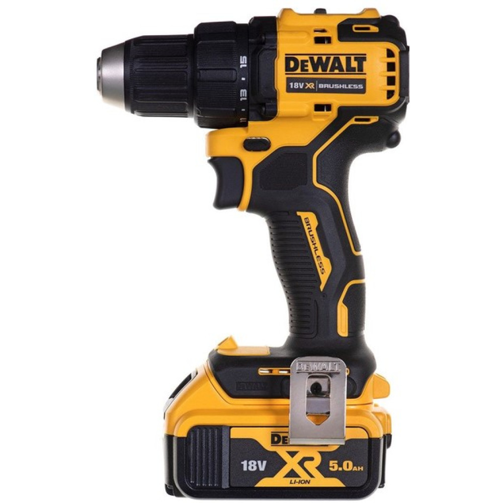 Дрель-шуруповерт аккумуляторная бесщеточная DeWalt с АКБ и ЗУ DCD708P3T