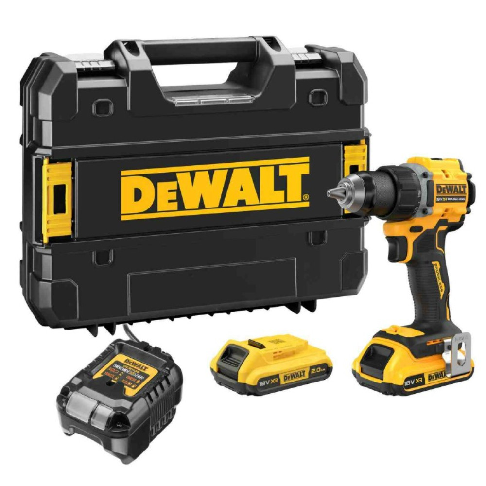 Дрель-шуруповерт аккумуляторная безщеточная DeWALT с АКБ и ЗУ DCD794D2T