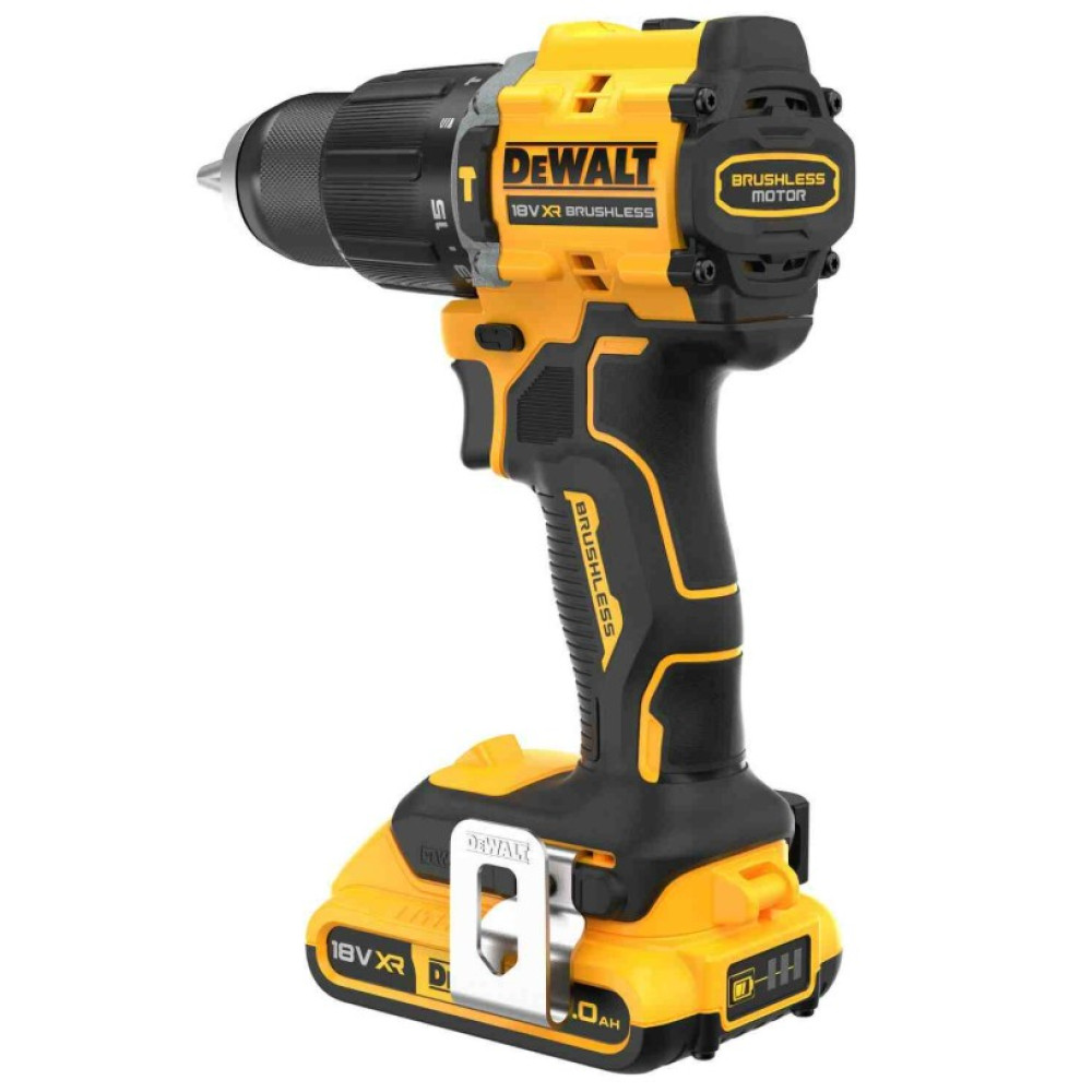Дрель-шуруповерт DeWALT аккумуляторная безщеточная ударная с АКБ и ЗУ DCD799D2T