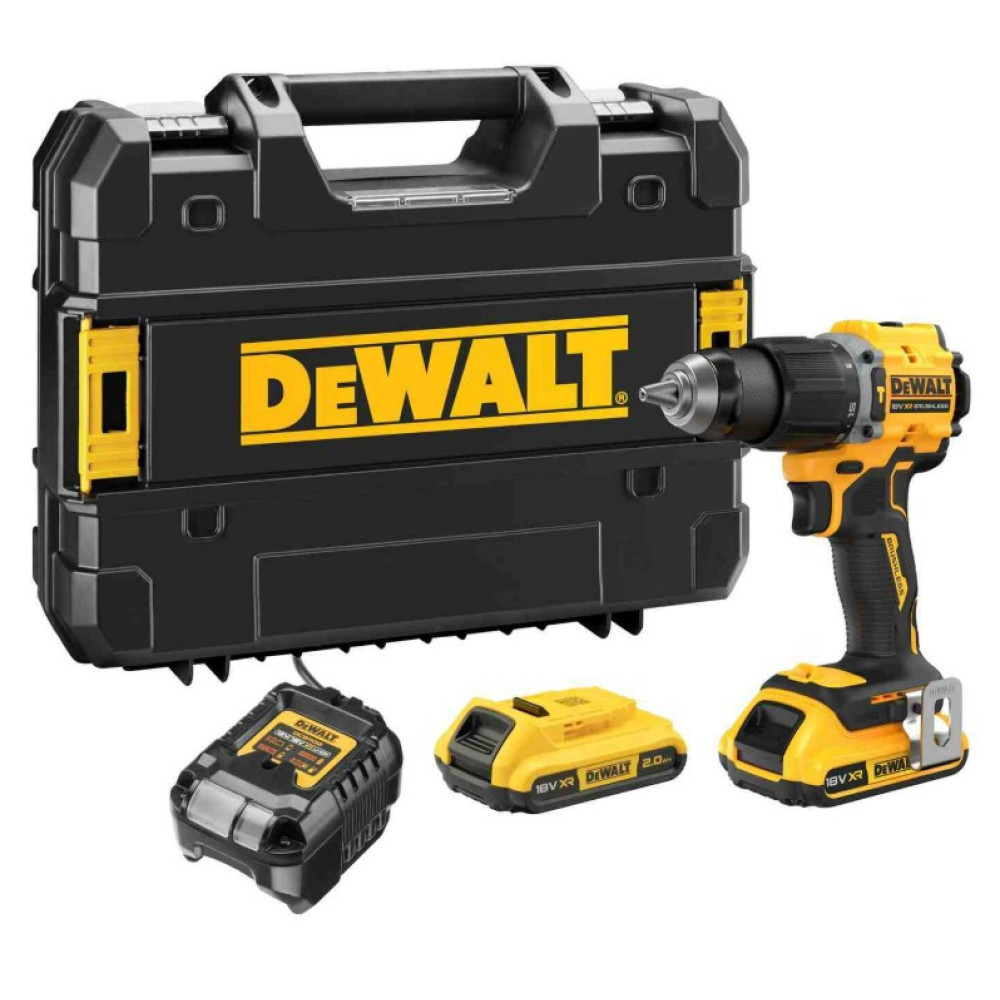 Дрель-шуруповерт DeWALT аккумуляторная безщеточная ударная с АКБ и ЗУ DCD799D2T