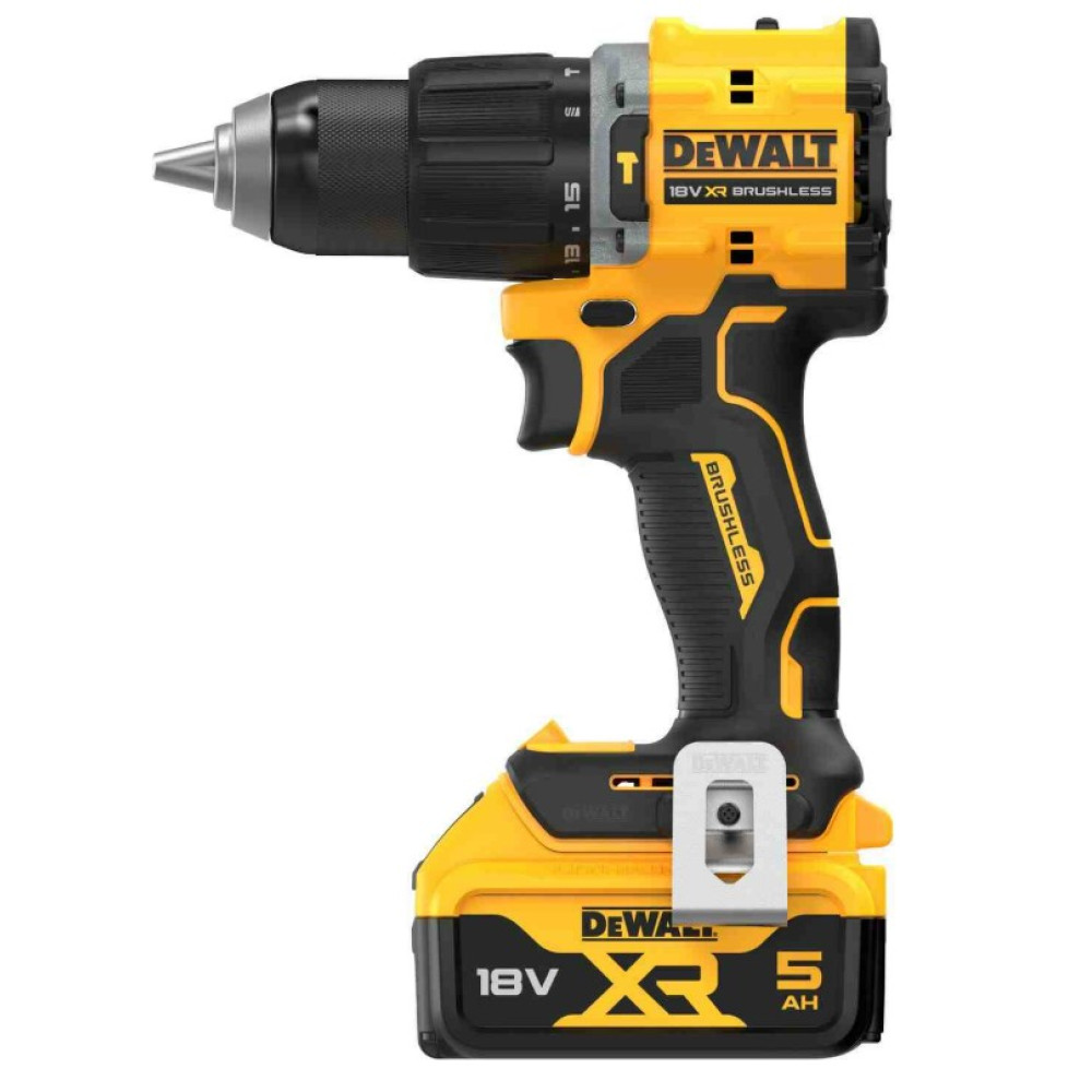 Дрель-шуруповерт DeWALT аккумуляторная безщеточная ударная с АКБ и ЗУ DCD799P2T