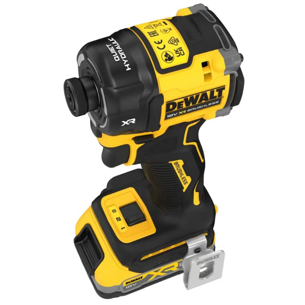 Шурупокрут ударний гідравлічний акумуляторний DeWalt безщітковий з АКБ та ЗП (DCF870E2T)