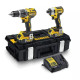 Набір з двох інструментів DeWalt безщіткових (DCK266P2+DCB184)