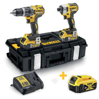Набір з двох інструментів DeWalt безщіткових (DCK266P2+DCB184)