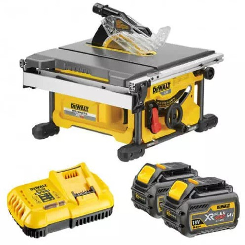 Пила настільна-циркулярна акумуляторна DeWalt з АКБ та ЗП DCS7485T2