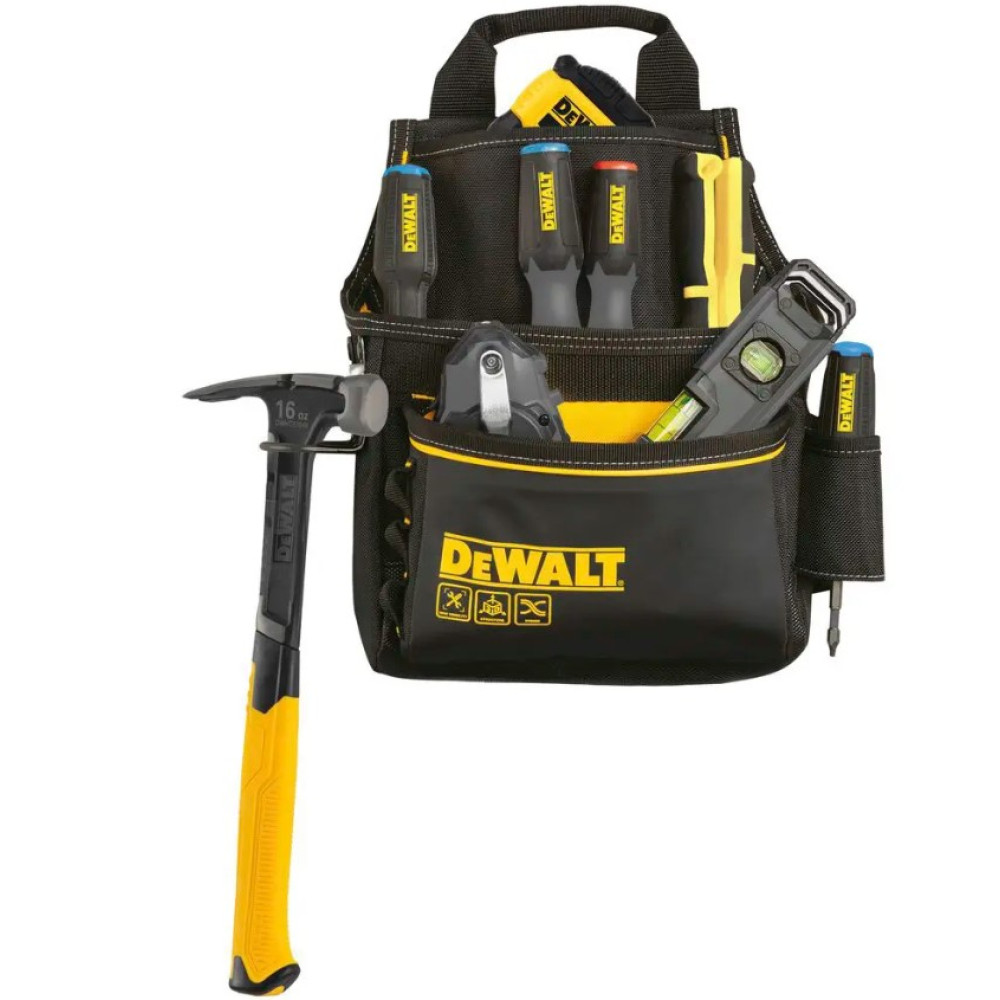 Професійна сумка для інструментів DeWalt з ременем та скобою для молотка (DWST40101-1)