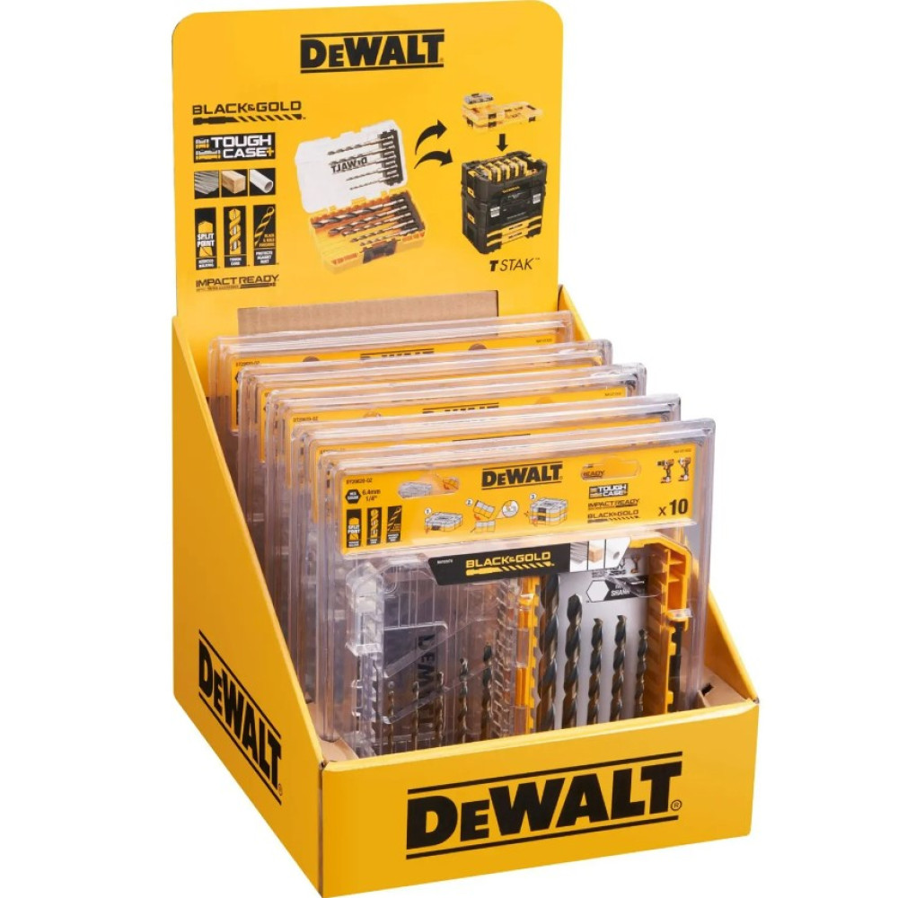 Набір свердел по металу DeWalt EXTREME BLACK & GOLD HSS-G (DT20620)