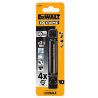 Свердло по металу DeWalt EXTREME INDUSTRIAL COBALT HSS-CO 2.5 мм 2 шт (DT4901)