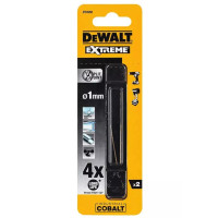 Сверло по металлу DeWalt EXTREME INDUSTRIAL COBALT HSS-CO 1 мм 2 шт (DT4958)
