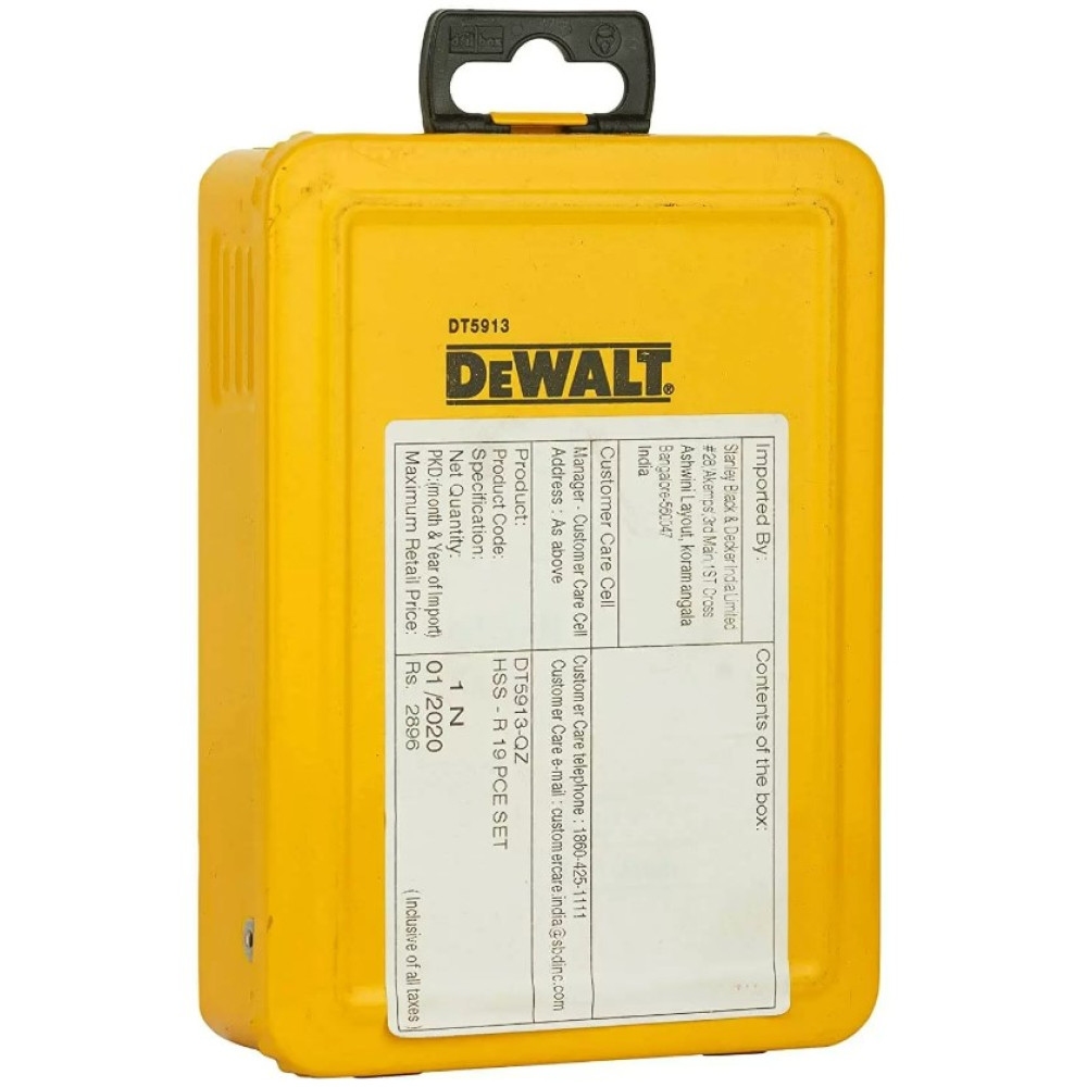 Набір свердел по металу DeWalt HSS-R (DT5913)