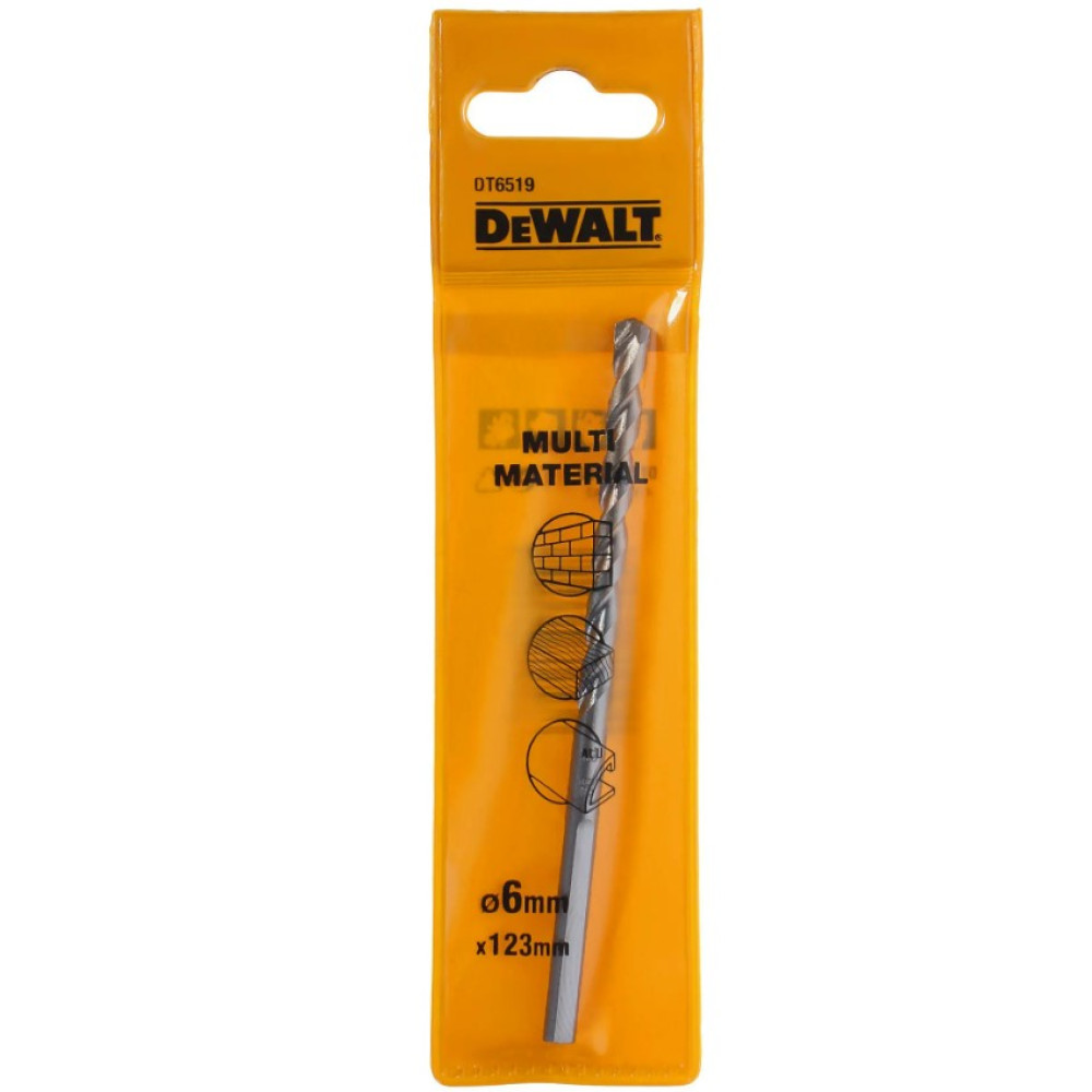Свердло універсальне DeWALT діаметр 6 мм (DT6519)